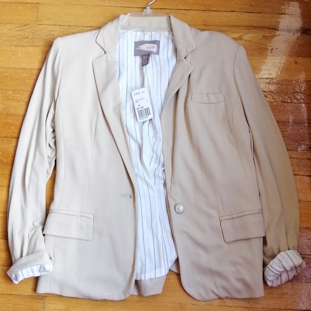 Forever 21 light sandy tan blazer